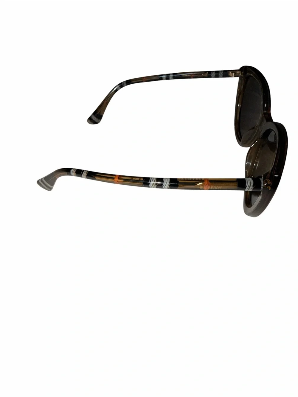 Burberry BE4407 Brown Cat Eye Check Sunglasses 54mm NWOT